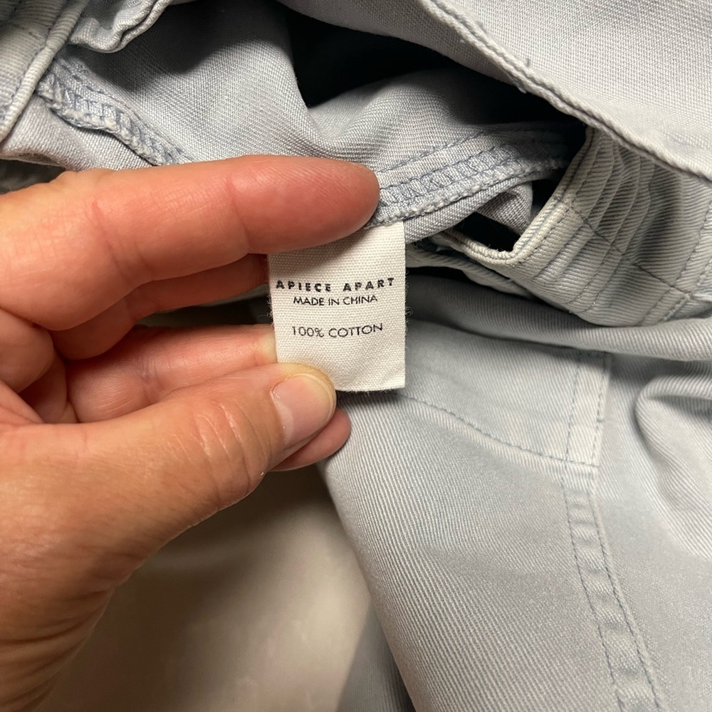EUC Apiece Apart Mari Barrel Pants in Sky Blue - Picture 2 of 11